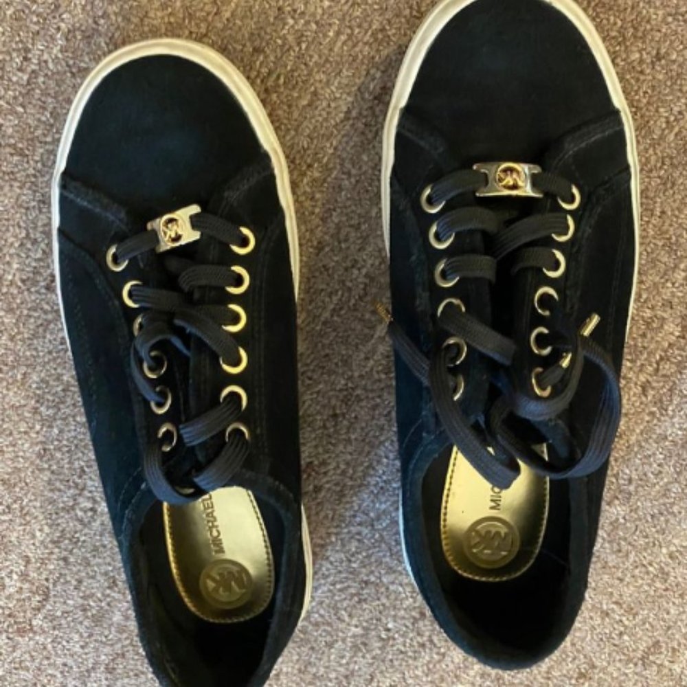 Michael Kors Used Black Sneakers Sz 6